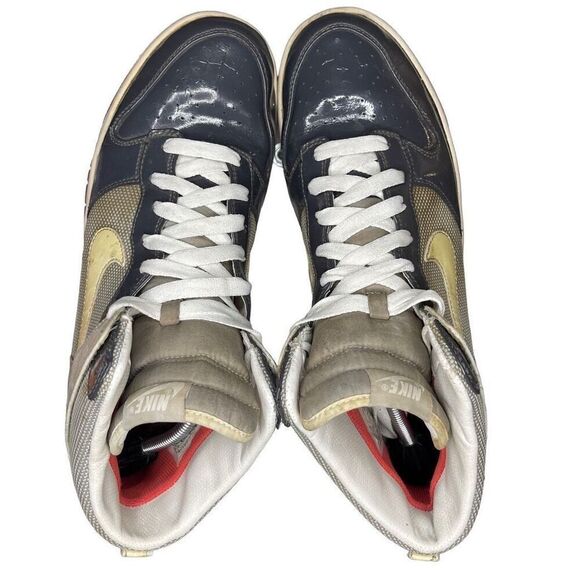 Nike Dunk High Patent Toe Grey Sunburst 317891-011 Size 13 - Picture 6 of 9